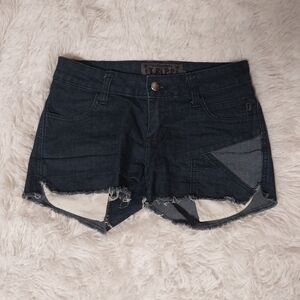 Tripp nyc Blue Jean Shorts Distressed Fitted Style
